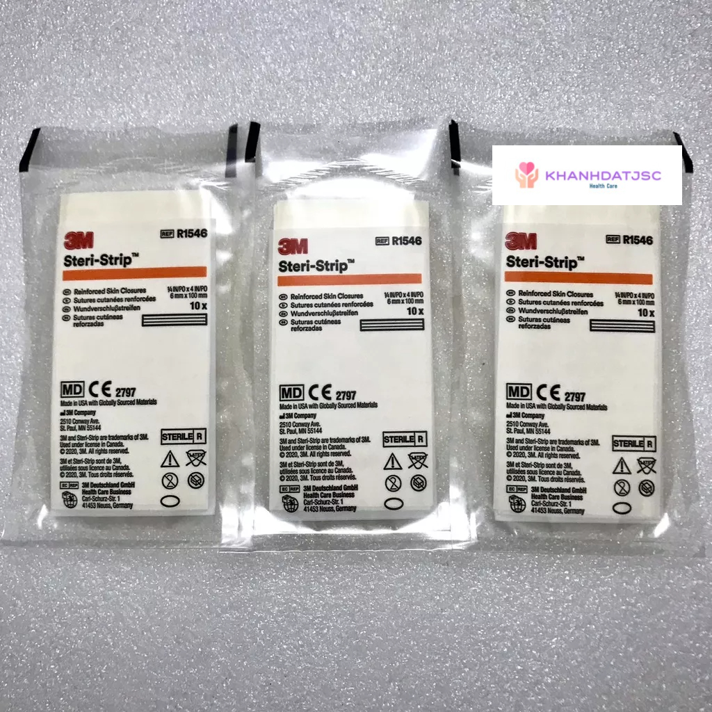 Băng y tế thay chỉ khâu da 3M STERI – STRIP R1546