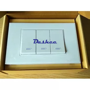 Công tắc thông minh, chuẩn zigbee,Công tắc mặt 3, chữ nhật, nhà thông minh, công tắc dạng cơ, smarthome
