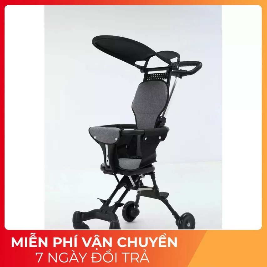 Xe đẩy cho bé, Xe đẩy gấp gọn em bé đi du lịch siêu gọn nhẹ VBABY 520