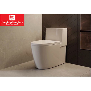 Bồn cầu một khối, bệt vệ sinh liền khối 6631 nắp chống xước