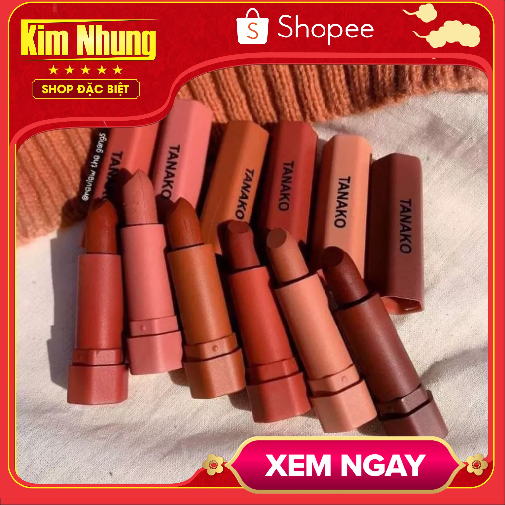 Sét 6 cây son lì taanako thái lan cao cấp