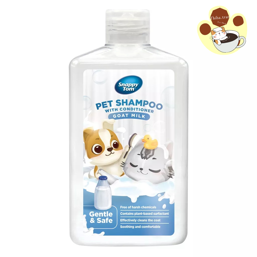Sữa tắm Snappy Tom cho chó và mèo giúp khử mùi hôi, dưỡng lông chai 500ml