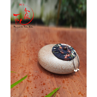 Hủ đựng trà gốm gốc cây và quả trứng
