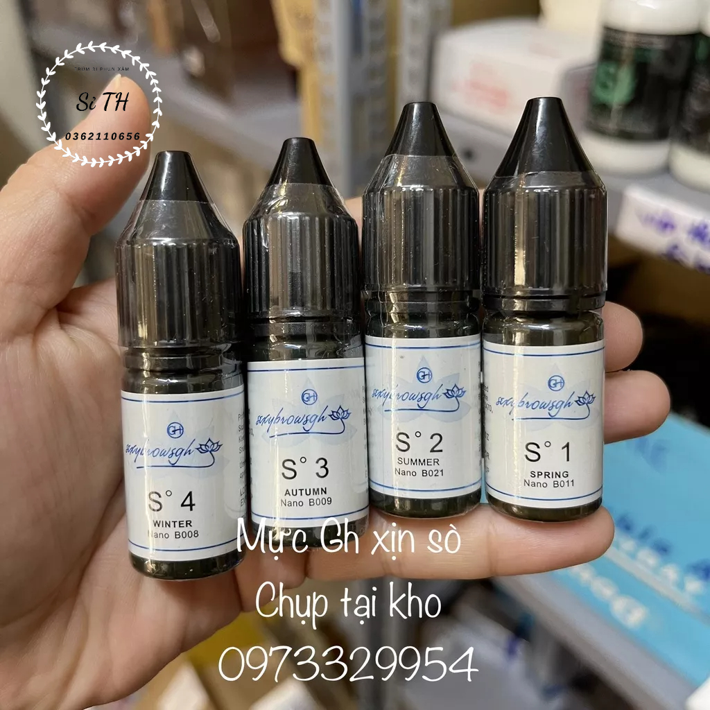 Mực GH Khắc Sợi Sexy Brown Phun Xăm Chính Hãng