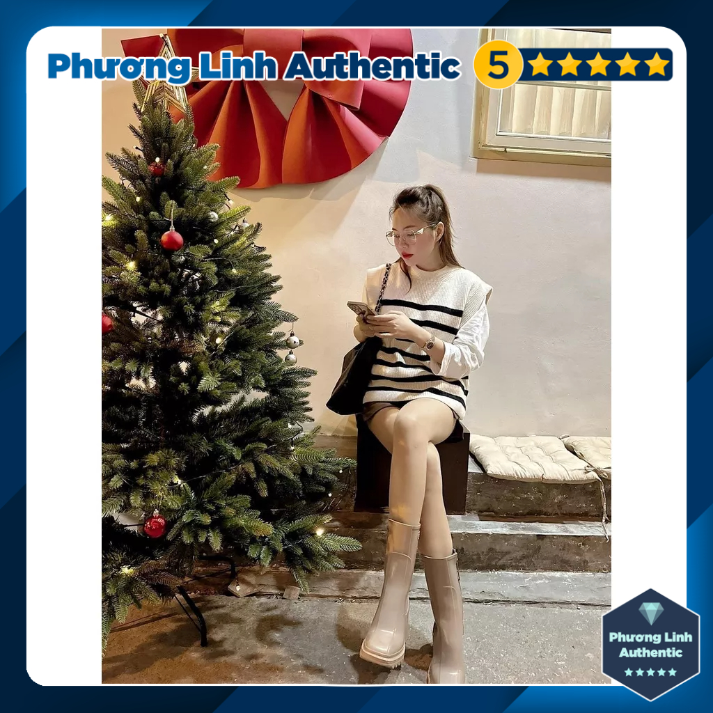 Áo Gile len dáng rộng kẻ ngang Zara Auth New Tag có sẵn 9667/124 9667124