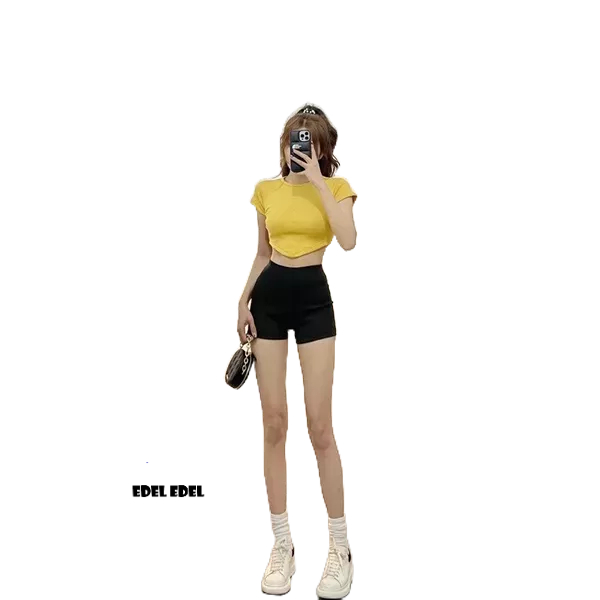 Áo thun gân khoét 2 bên eo