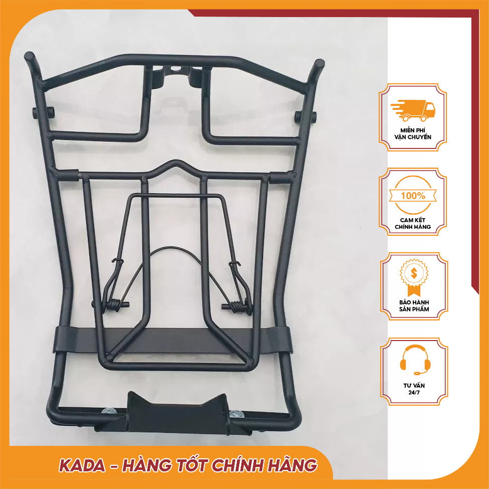 Baga AB (baga Air Balde) bắt cốp ĐEN tĩnh điện và Titan 7 màu cho xe AB 2020-2023 cao cấp inox304