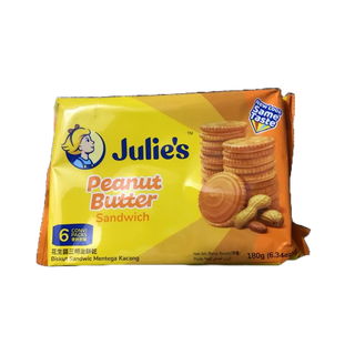 Bánh Quy Nhân Bơ Đậu Phộng Julie's 150g