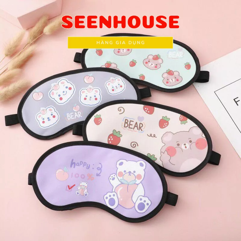 Miếng Che Mắt Chống Chói Mắt, Miếng che mắt dễ ngủ, bịt mắt hình thú dễ thương [giao mẫu ngẫu nhiên]