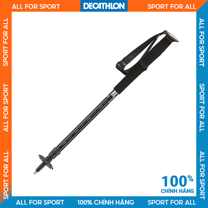 Gậy đi bộ leo núi Arpenaz 200 Đen DECATHLON FORCLAZ mã 8493796