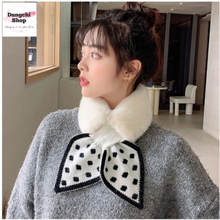Khăn Quàng Cổ Lông Thỏ Siêu Ấm
