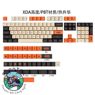 bộ phím set keycap carbon profile xda chất liệu thick pbt