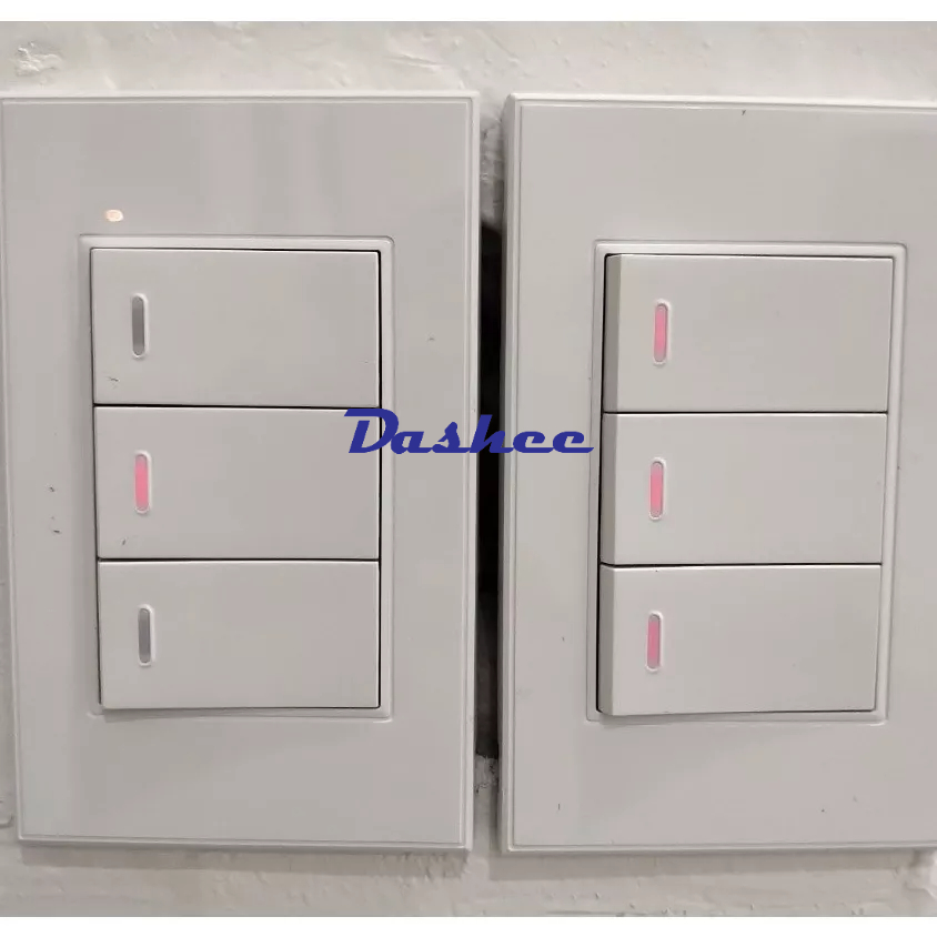 Công tắc thông minh, chuẩn zigbee,Công tắc mặt 3, chữ nhật, nhà thông minh, công tắc dạng cơ, smarthome