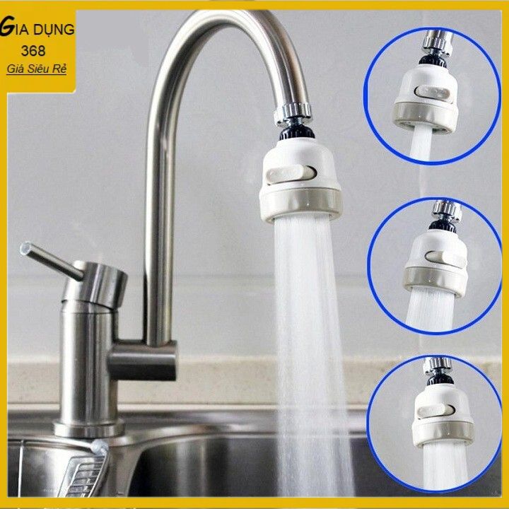 ĐẦU VÒI NỐI RỬA BÁT TĂNG ÁP XOAY 360 ĐỘ (Mẫu Vòi Tròn)