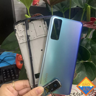 bộ vỏ vivo y53S ( , sườn ,maket, lưng, kính cam ,nút bấn có khe sim )
