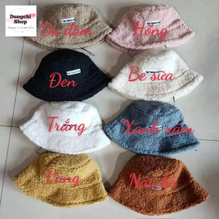 Mũ bucket lông cừu hot hit