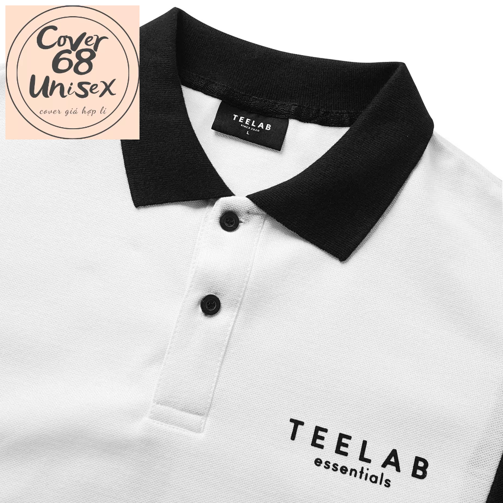 Áo Polo Nam Nữ ngắn tay chất cotton Unisex Teelab Essentials Line AP001 hàng cover