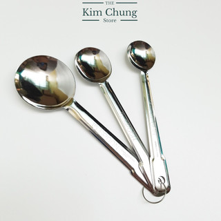 Set 3 Thìa Đong Gia Vị Bằng Inox 2.5ml, 5ml, 15ml Hàng Nhật - Hàng chính hãng
