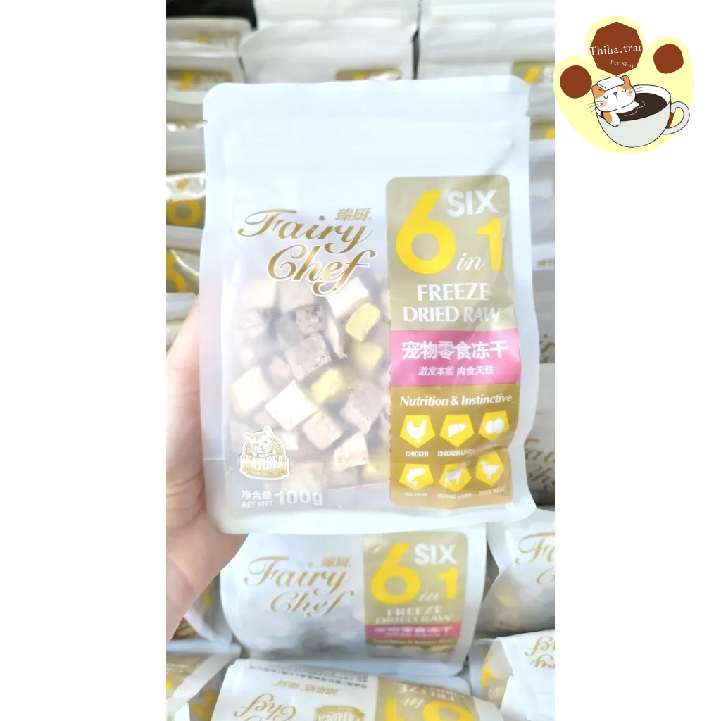 Gà viên sấy cho chó, mèo gói 500 gram