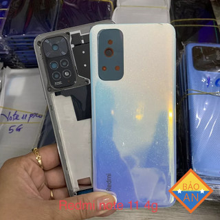 bộ vỏ xiaomi redmi note 11 4g zin có kính cam và khe sim