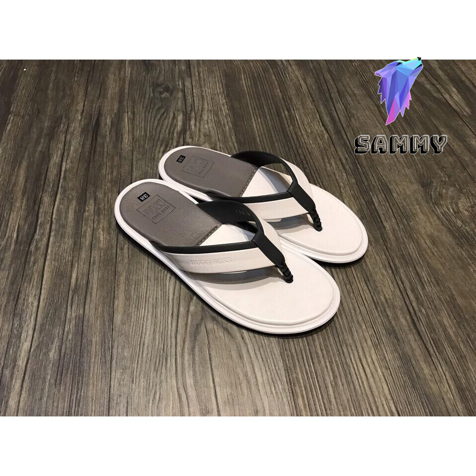 DÉP KẸP NAM NỮ THÁI LAN 2 MÀU XÁM TRẮNG SZ  FULL BOX