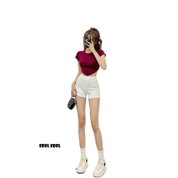 Áo thun gân khoét 2 bên eo