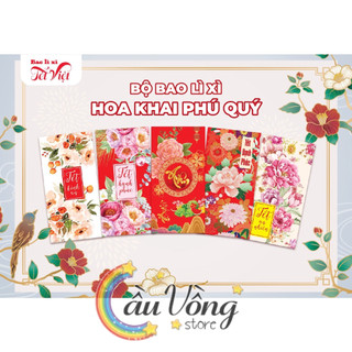 Bộ 30 bao lì xì hoa khai phú quý