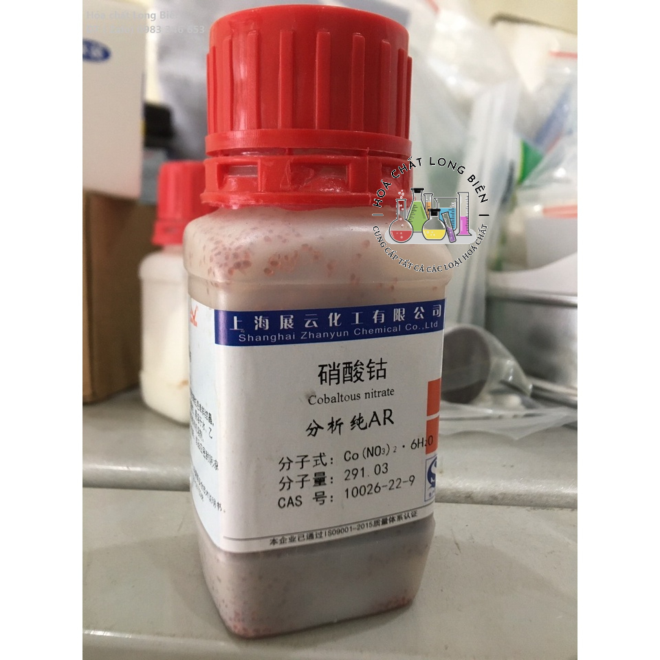 Háo chất Cobalt nitrate        cas:10026-22-9       100g