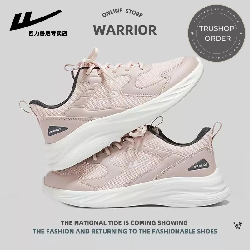 Giày thể thao chạy bộ nữ Warrior 1927 chống trơn trượt mã 0358