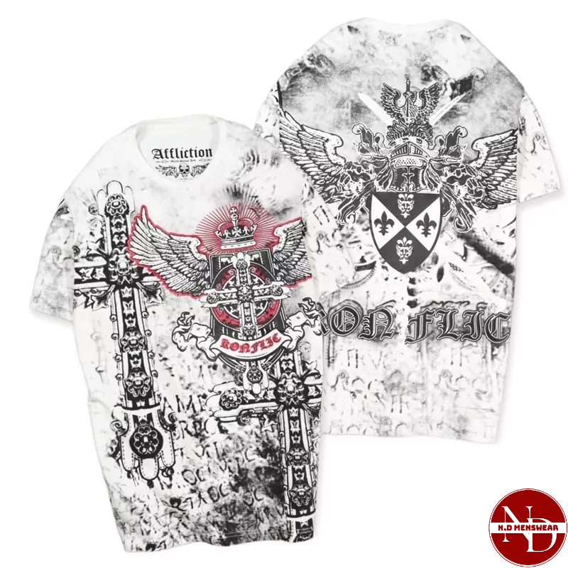 ÁO THUN NAM CỔ TRÒN HOẠ TIẾT - N.D MENSWEAR