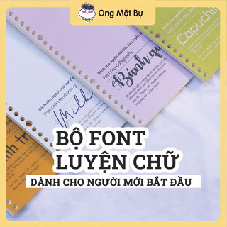 Template Giấy Sổ Còng Luyện Chữ Handwriting - B5 26 lỗ - Dành Cho Người Mới Luyện- K Kèm Gáy Còng