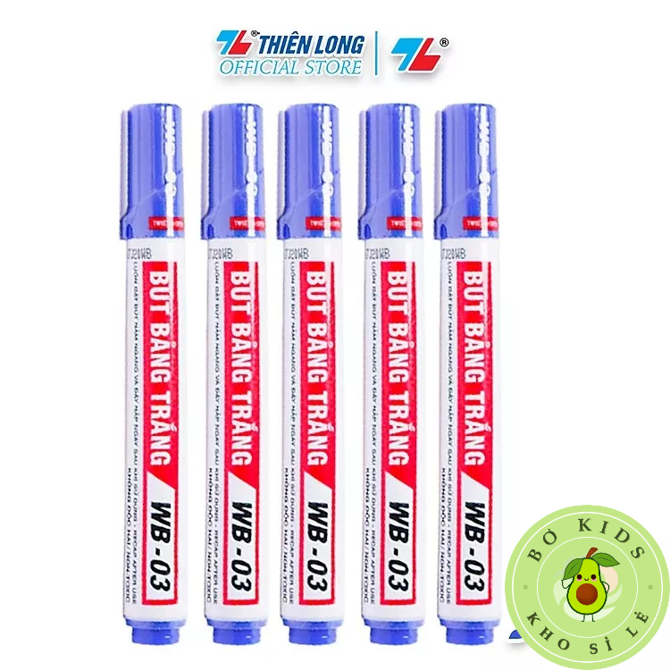 Bút Lông Bảng Thiên Long WB-03 Tách Lẻ 5 cây và nguyên hộp 10 cây