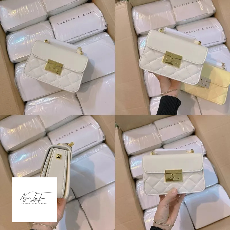 Túi xách nữ CNK đinh trám đủ màu size 19 Hàng L1- T45