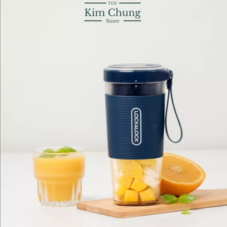 Máy Xay Sinh Tố Cầm Tay Lock&Lock EJJ321 - Xay Mọi Lúc Mọi Nơi 300ml Màu Xanh