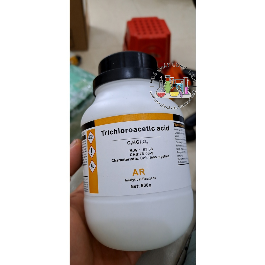 hóa chất Trichloroacetic acid cas:76-03-9 500g