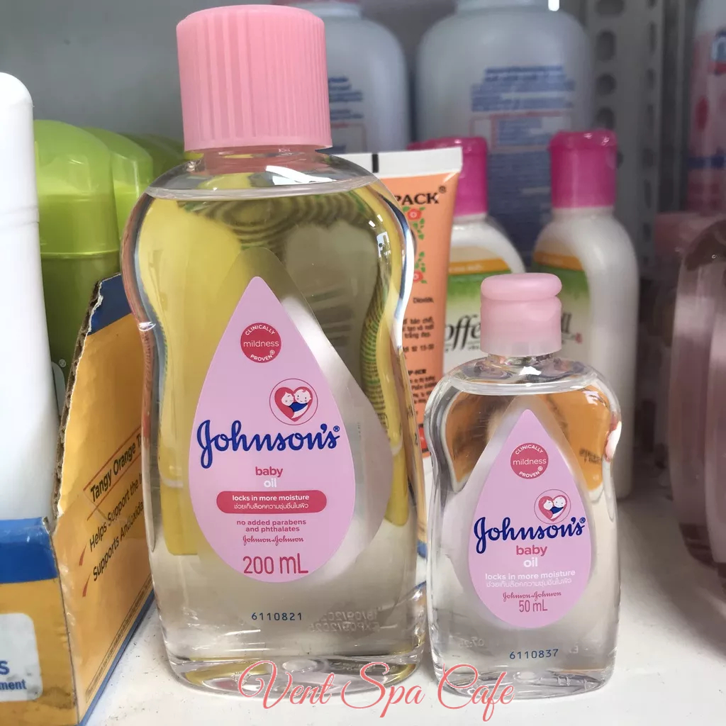 Dầu massage và dưỡng ẩm Johnson’s baby Oil 50ml / 200ml - Dầu tắm mát-xa dưỡng ẩm da cho bé Johnsons