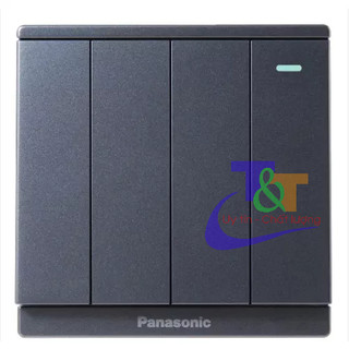 [Moderva] Bộ 4 công tắc 2 chiều Panasonic Trắng/Vàng/Xám