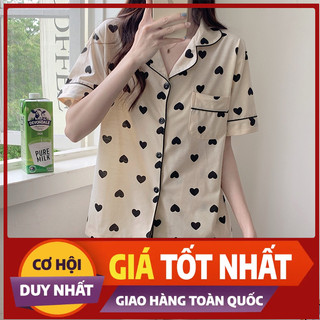 Đồ ngủ nữ lụa, pijama lụa mặc nhà phong cách Hàn đơn giản dễ thương