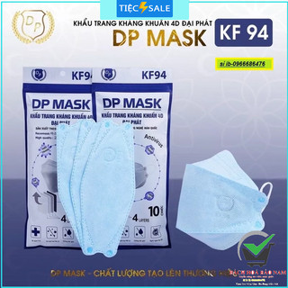 Thùng 300 chiếc khẩu trang 4D Đại Phát KF94 kháng khuẩn / khẩu trang người lớn