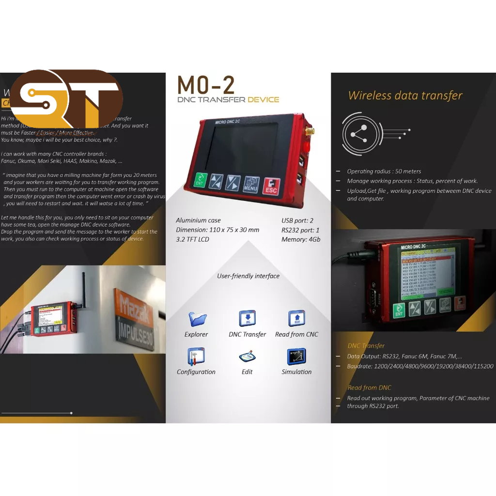 DNC 2c - Bộ truyền DNC cho máy CNC chương trình gia công