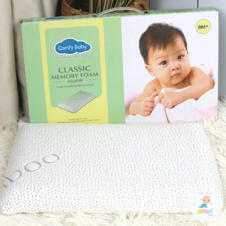 Gối cao su non chống ngạt, chống đổ mồ hôi, vỏ sợi tre kháng khuẩn Bamboo Comfy Baby