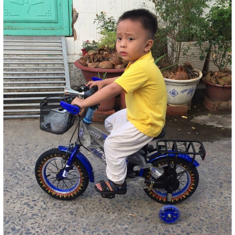 XE ĐẠP CHO BÉ bánh 12inch cho bé 2-4, LẮP RÁP HOÀN THIỆN