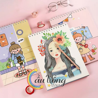 Sổ Ký Hoạ Gáy Lò Xo Cao Cấp A4 Sketchbook ( Sổ Vẽ)