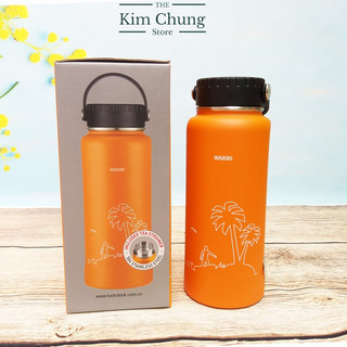 Bình giữ nhiệt Lock&Lock bằng thép không gỉ RigaTumbler (Waikiki) 897ml - màu Cam - LHC4160ORG