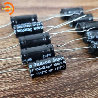 Tụ không phân cực 3.3uF 100V phân tần và bảo vệ loa treble Tụ cản cho loa trép Tụ lọc phân tần gắn loa trép 3.3 Juncon