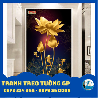 Tranh [SALE] Tranh treo tường hoa sen/gỗ MDF nhập khẩu