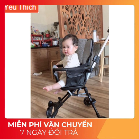Xe đẩy cho bé, Xe đẩy gấp gọn em bé đi du lịch siêu gọn nhẹ VBABY 520