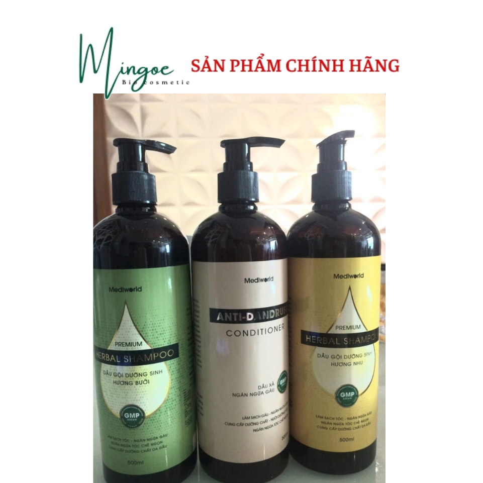 dầu gội đầu dưỡng sinh PREMIUM HERBAL SHAMPOO 500ml / Mediworld
