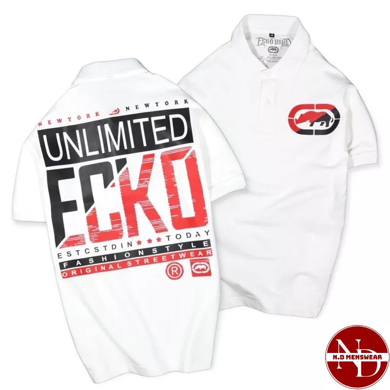 ÁO THUN NAM POLO CỔ BẺ UNLIMITED ECKO - N.D MENSWEAR
