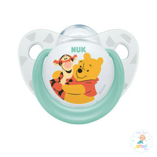 Ti giả NUK bộ 2 chiếc chất liệu Silicone Disney Sleeptime cho bé  0-6 tháng và 6-18 tháng